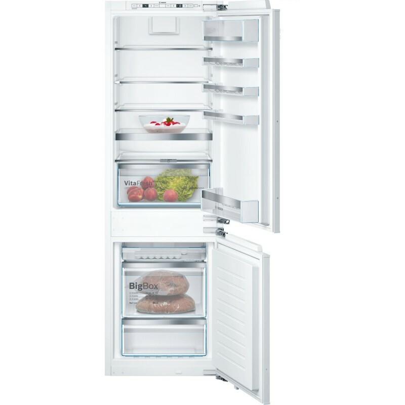 博世 Bosch    KIN86AF31K(可改門鉸)‧Series 6 變頻嵌入式‧雙門底層冰格雪櫃‧254L‧德國製造‧香港行貨,原廠2年全機,5年壓縮機保養‧