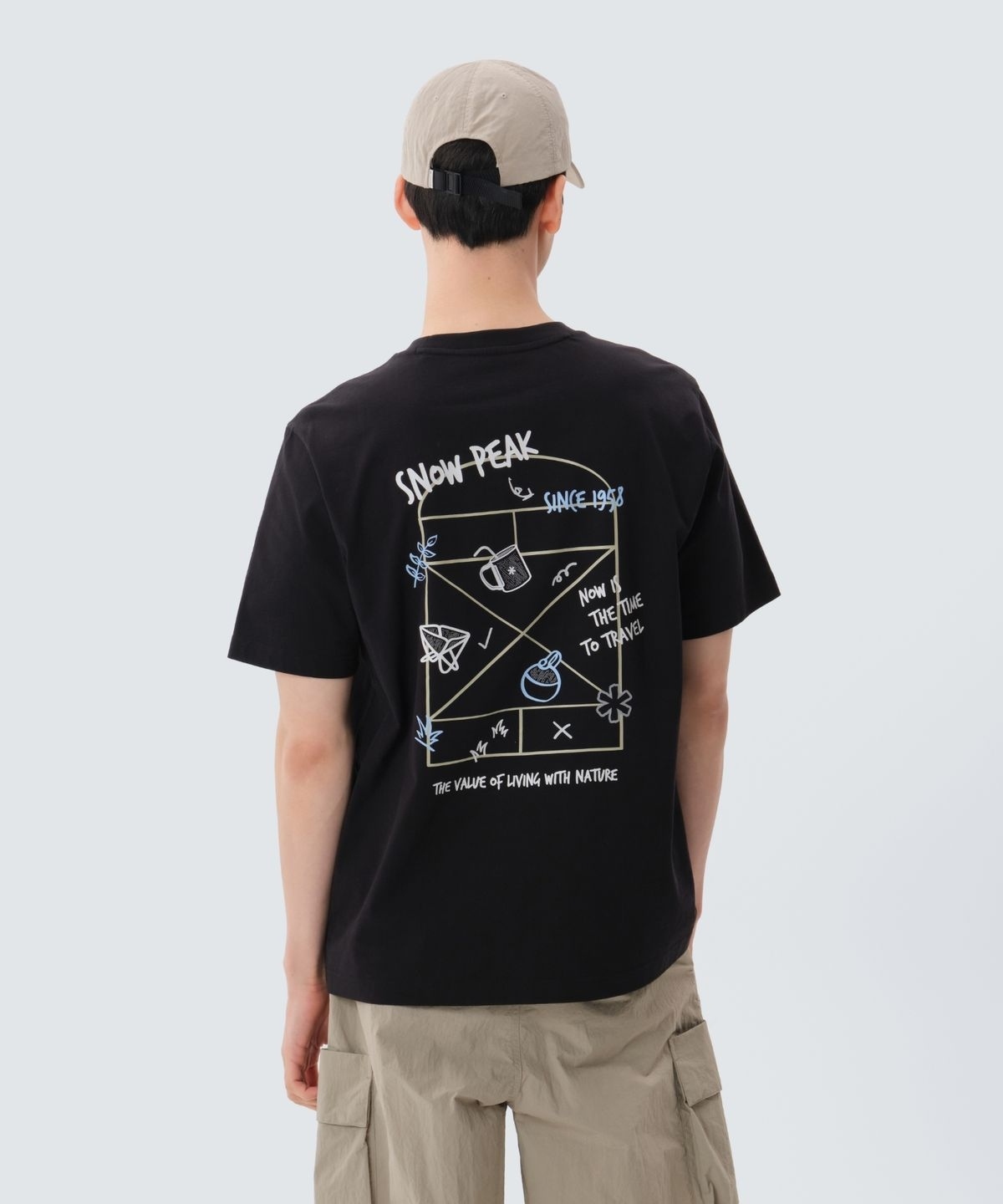 【代購】Snow Peak 雪諾必克 Cotton Gear 露營用品 圖案 短袖 短T S25MMFTS68