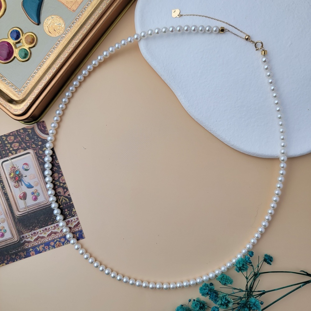 【me.luxe】K18小米珍珠串鍊3.5mm