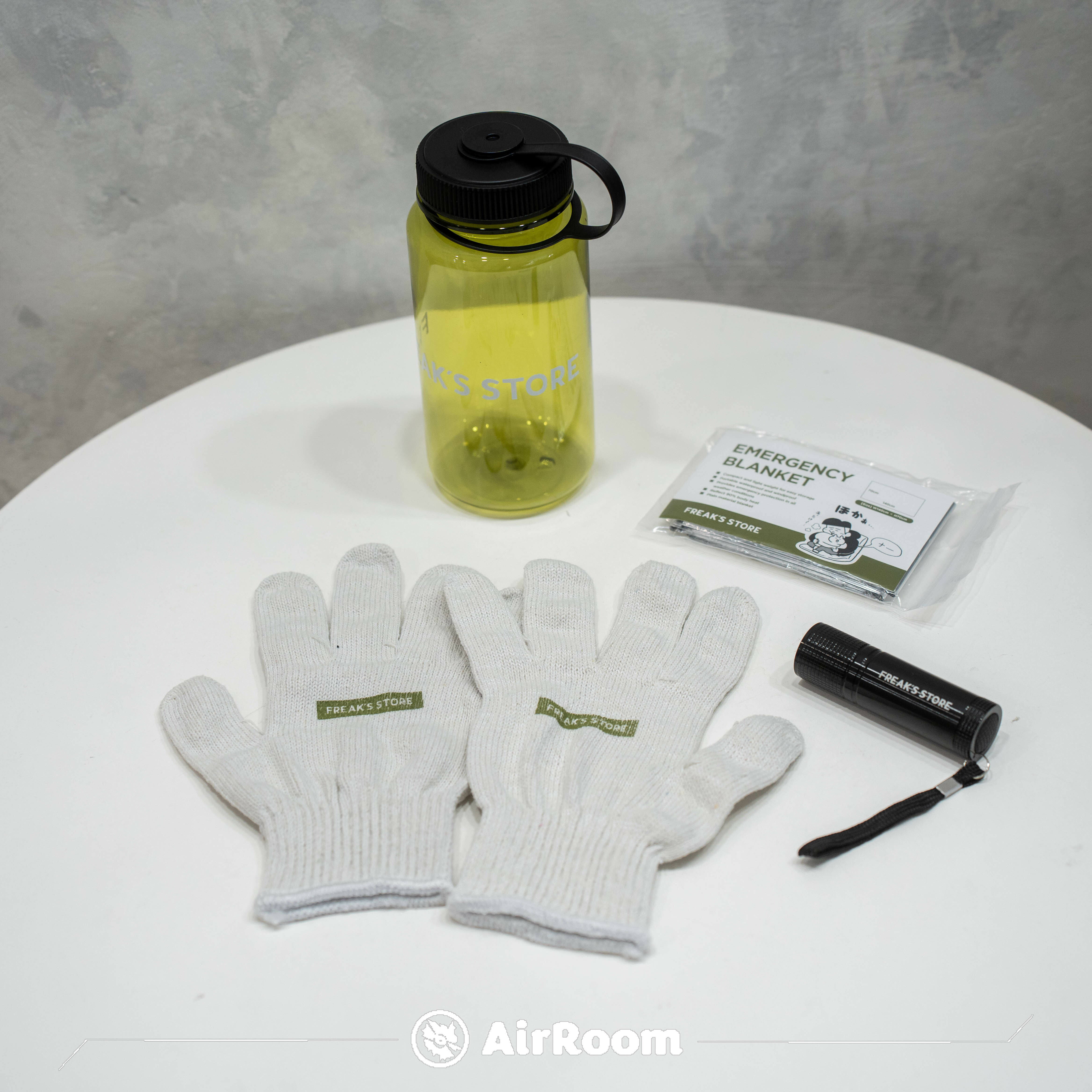 2025SS FREAK'S STORE 防災 套裝 650ml 水瓶 工作手套 緊急用隔熱鋁毯 全部一組 18週年限定商品 現貨