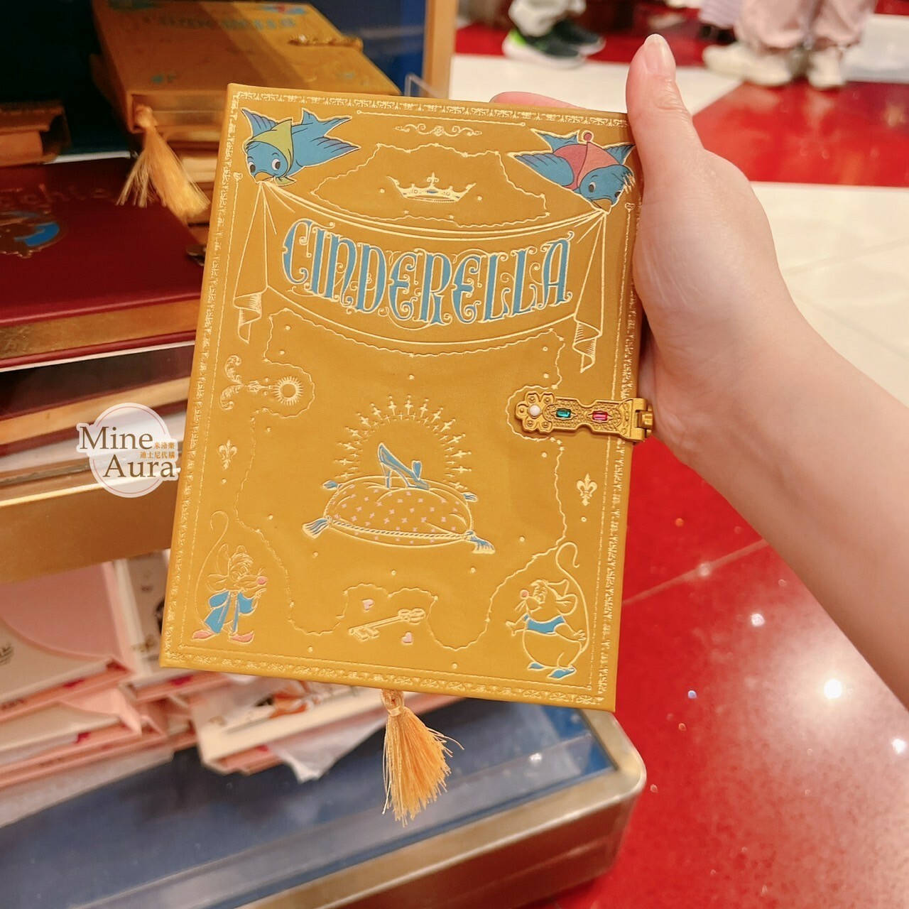 仙杜瑞拉 Cinderella 圖案 筆記本 記事本 仙履奇緣 -香港迪士尼樂園