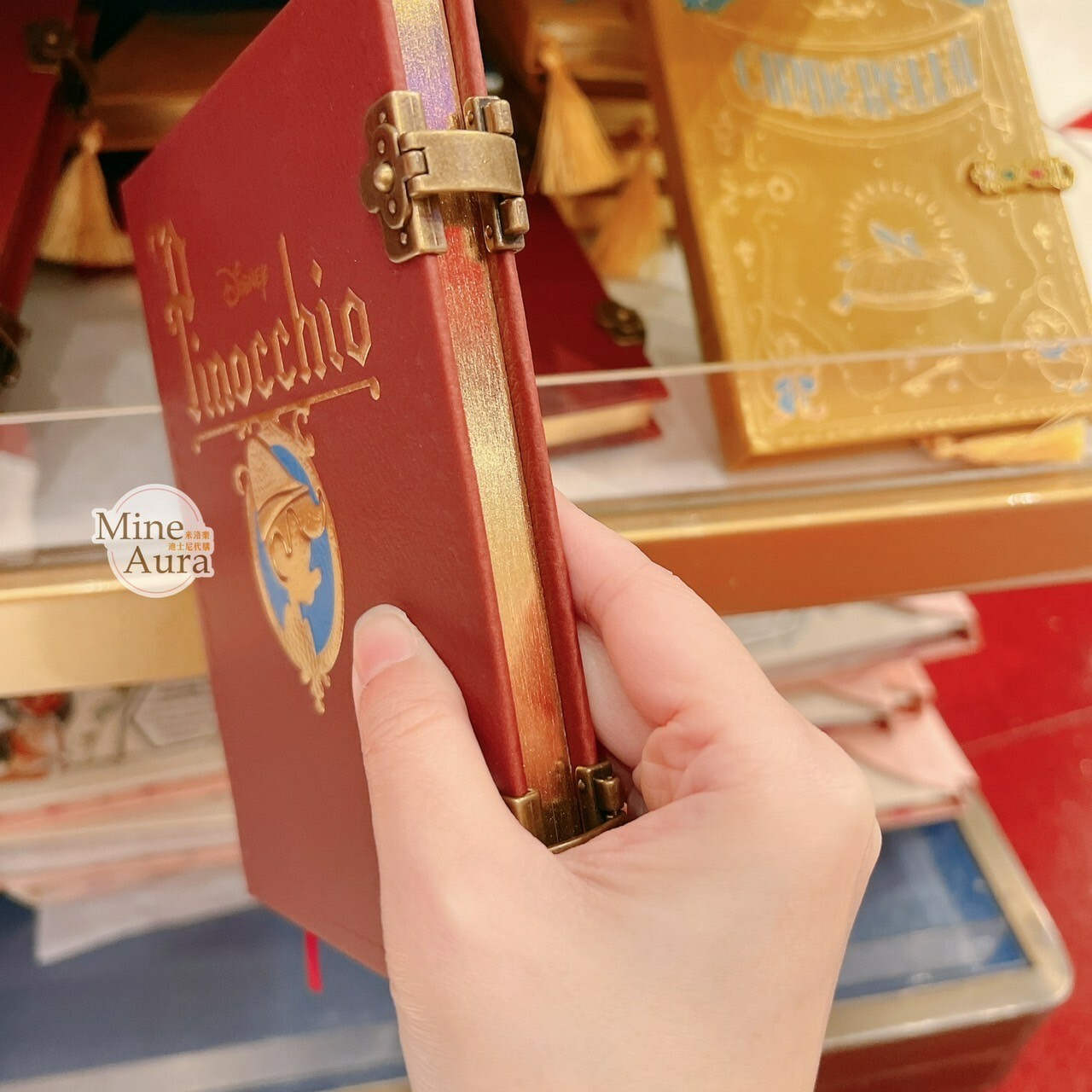 皮諾丘 Pinocchio 85週年限定 燙金質感 剪影圖案 筆記本 記事本 -香港迪士尼樂園