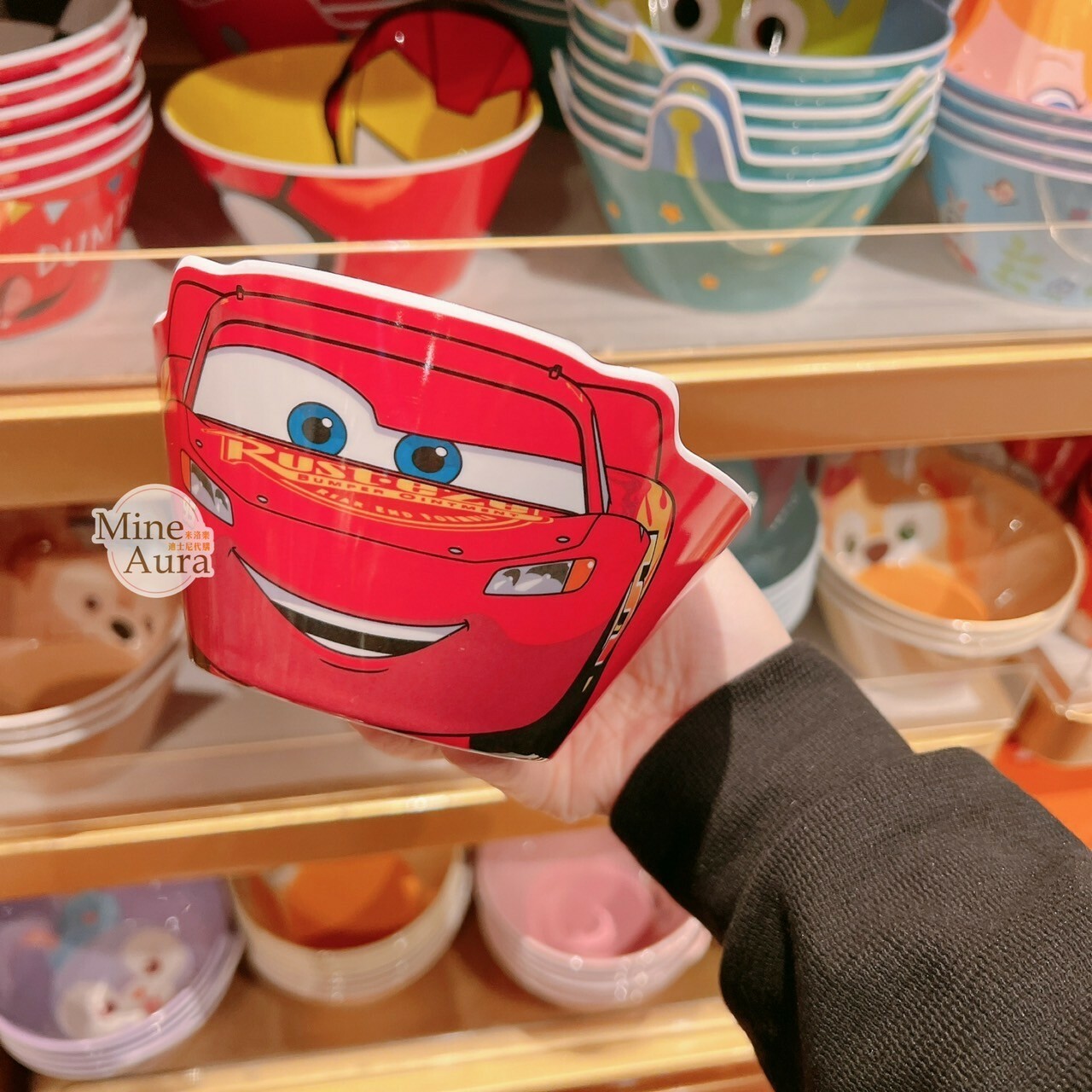 閃電麥坤 Lightning McQueen 兒童 餐具 造型碗/叉子/湯匙 汽車總動員 Cars -香港迪士尼樂園