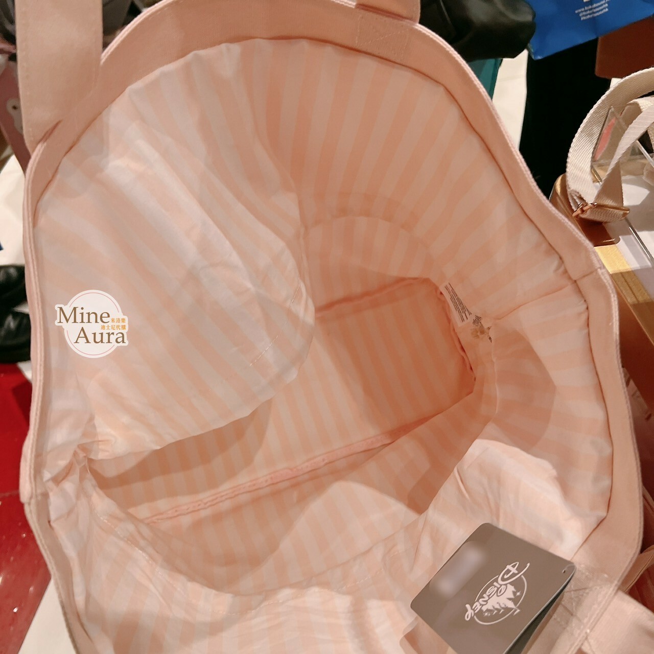 瑪莉貓 Marie 坐姿圖案 粉色 手提包 托特包 貓兒歷險記 The Aristocats -香港迪士尼樂園