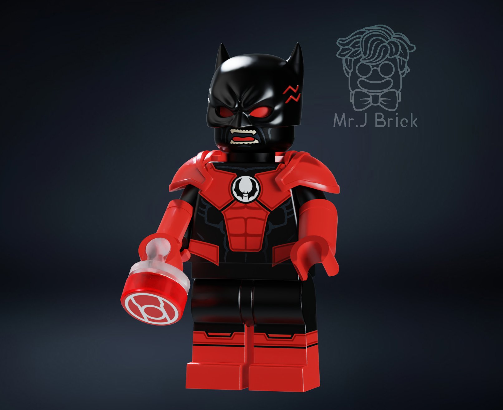 [MrJ][In Stock] Red Lantern Bat Man [PADprinted]