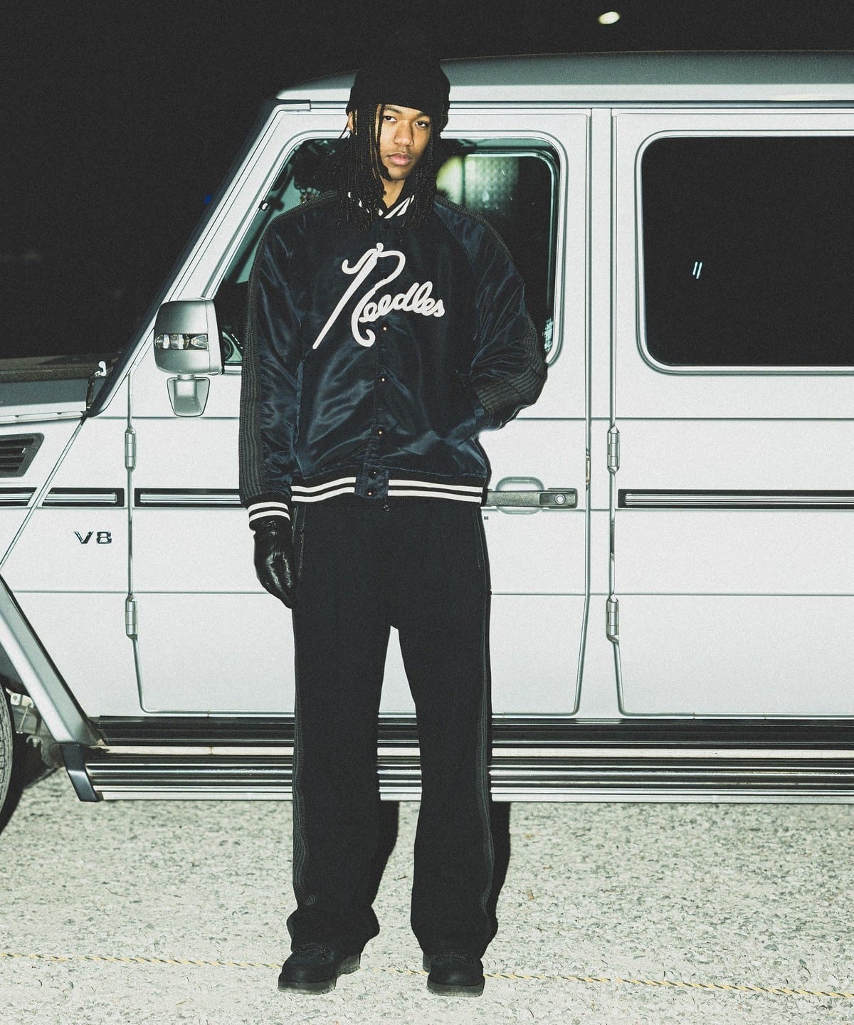 2025SS BEAMS NEEDLES 別注Nylon Stadium Jacket 聯名棒球外套夾