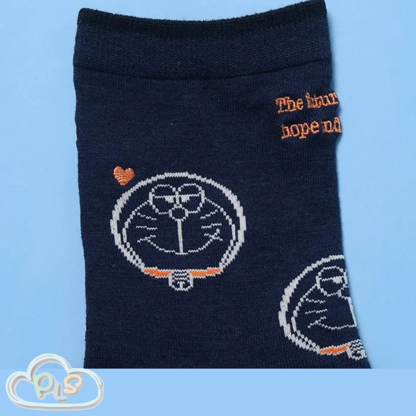 現貨 襪子 NY 海軍藍色25-27cm  I’m Doraemon Flowering #72040