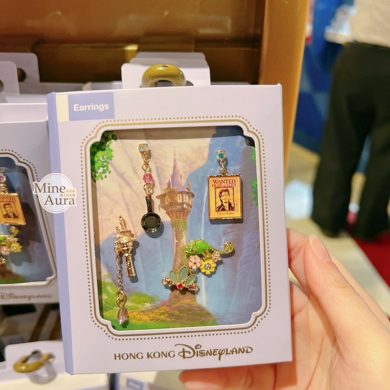 魔髮奇緣 Tangled 長髮公主 樂佩 Rapunzel 造型 耳環 5入組 首飾 -香港迪士尼樂園