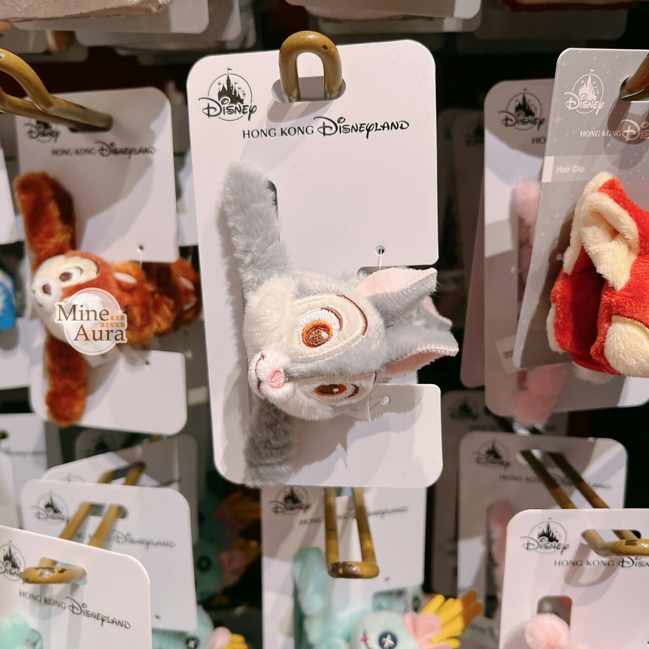 哈茱蒂 Judy 兔 大頭造型 絨毛 髮夾 髮抓 鯊魚夾 動物方城市 Zootopia -香港迪士尼樂園