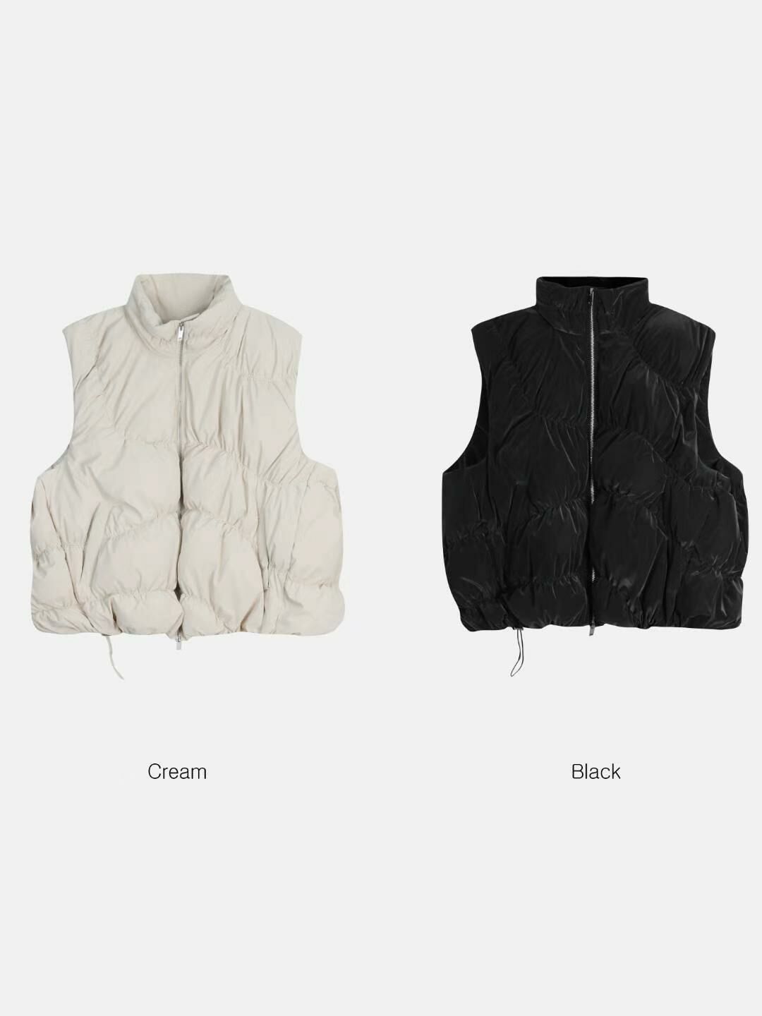 企領拉鍊背心褸(夾棉) TAC-0130V