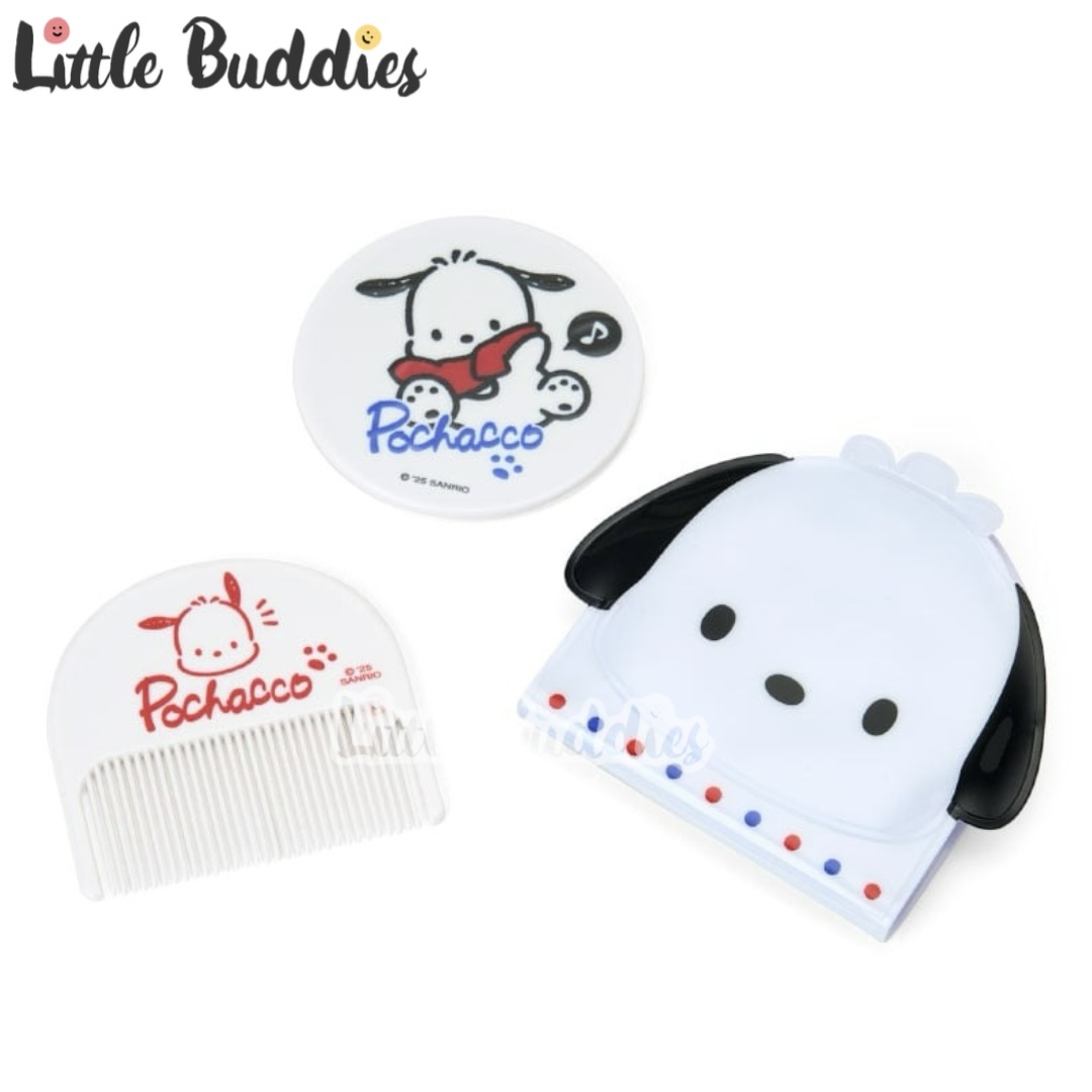 日本 Sanrio Pochacco PC 換裝造型系列 - 梳連鏡套裝