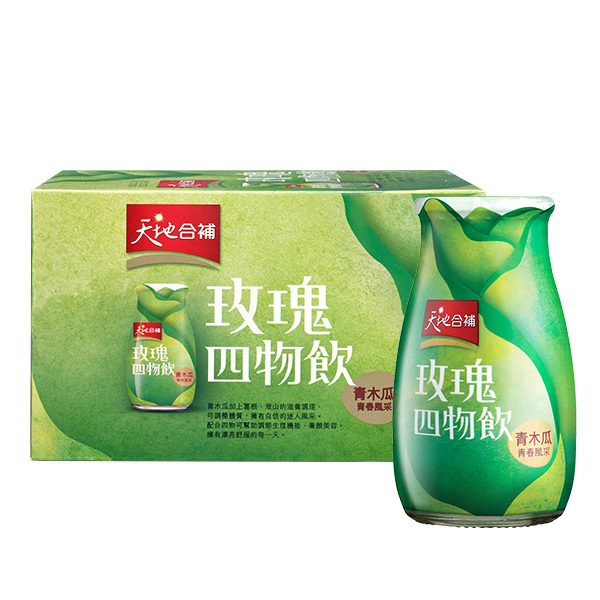 天地合補 青木瓜玫瑰四物飲120mlX6瓶