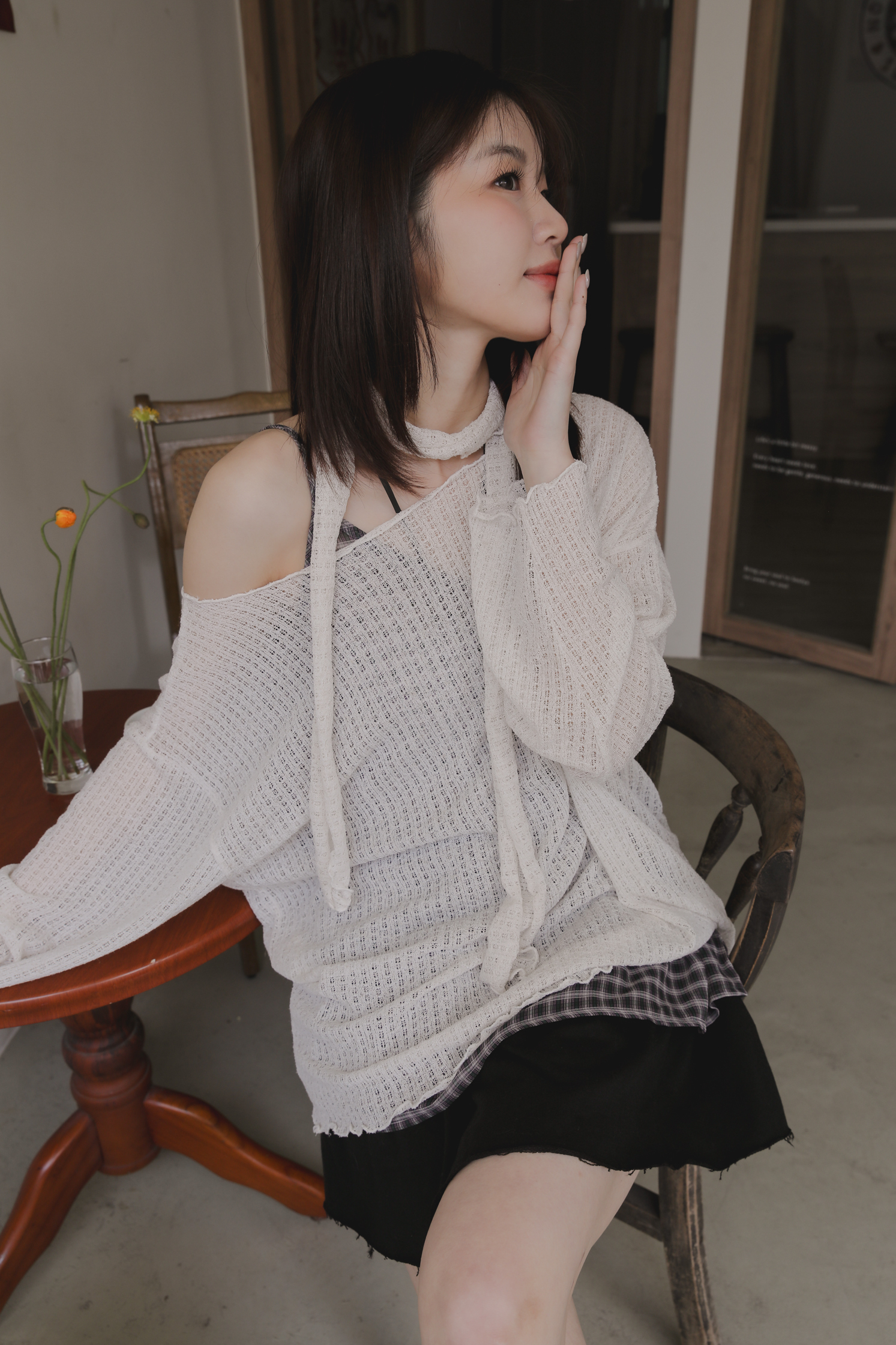 Muffler Rose Set #上衣