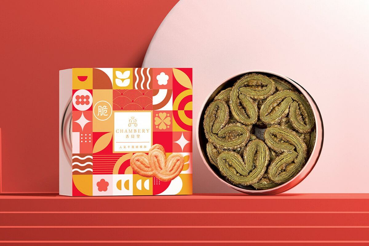 香貝里蝴蝶酥鐵盒