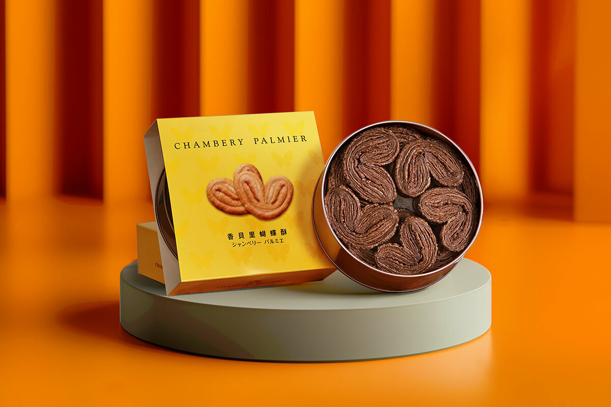 香貝里蝴蝶酥鐵盒