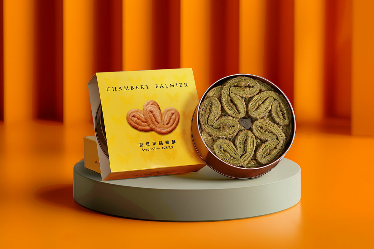 香貝里蝴蝶酥鐵盒