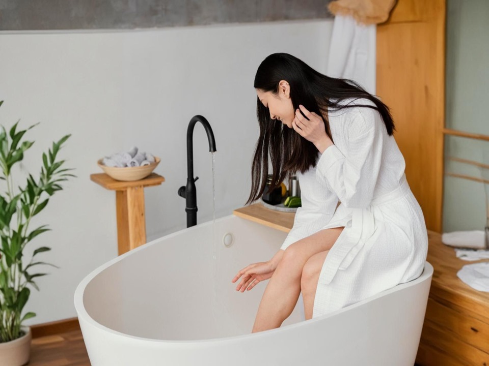 泡腳的水溫應該保持在 38℃ 到 42℃ 之間，就像泡溫泉的感覺，溫暖但不燙手，如果泡到一半覺得水變涼了，可以慢慢加點熱水，保持溫度