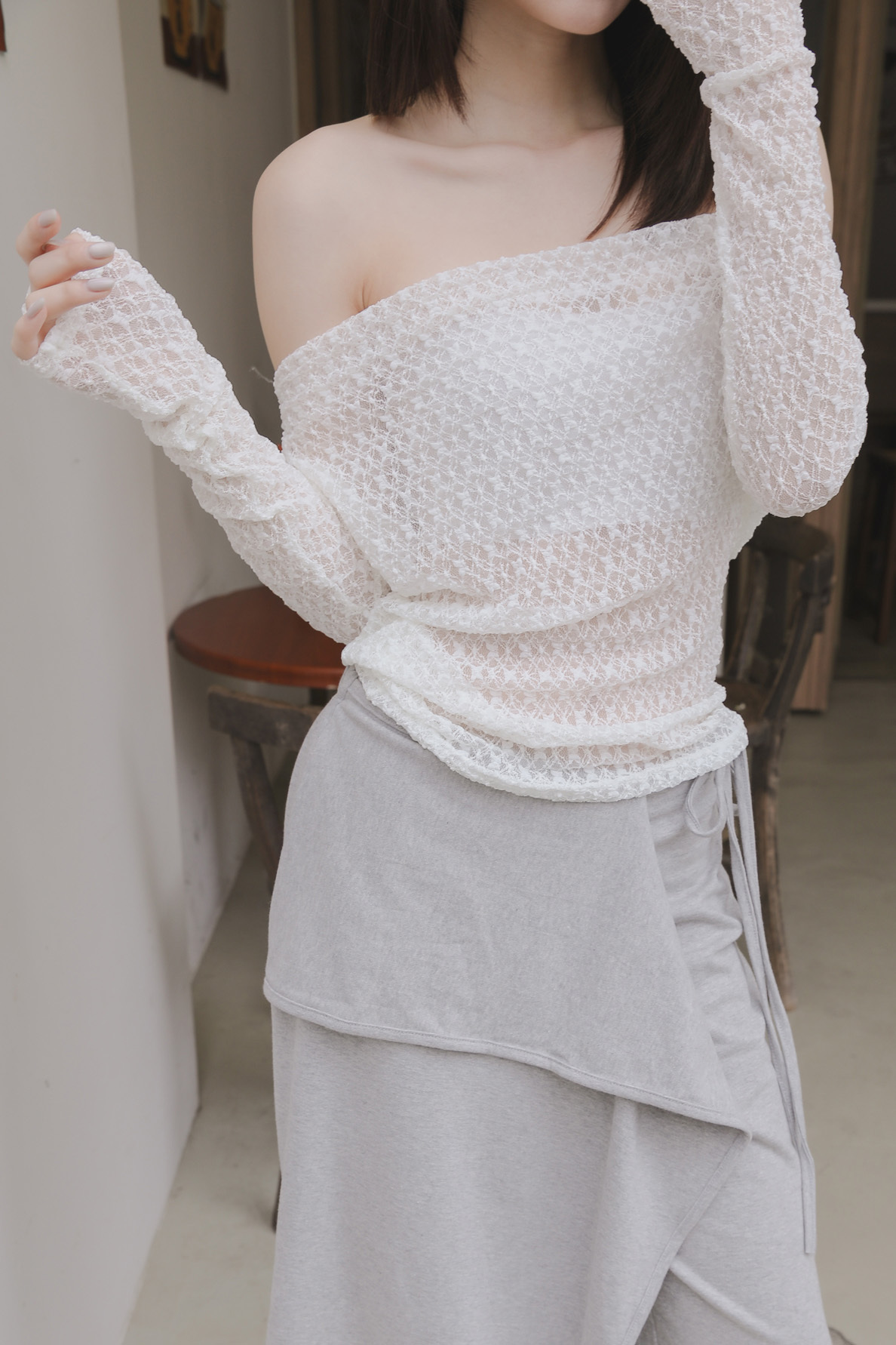 Rose Fric Tee #長袖