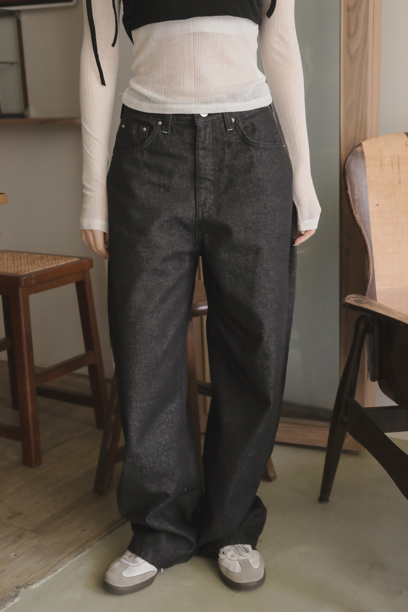 Silver Non-Fade Denim Pants #牛仔褲