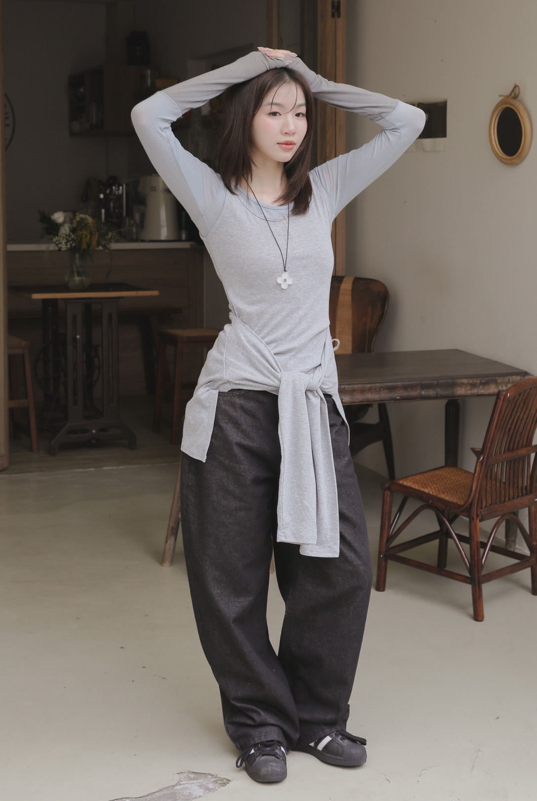 Silver Non-Fade Denim Pants #牛仔褲