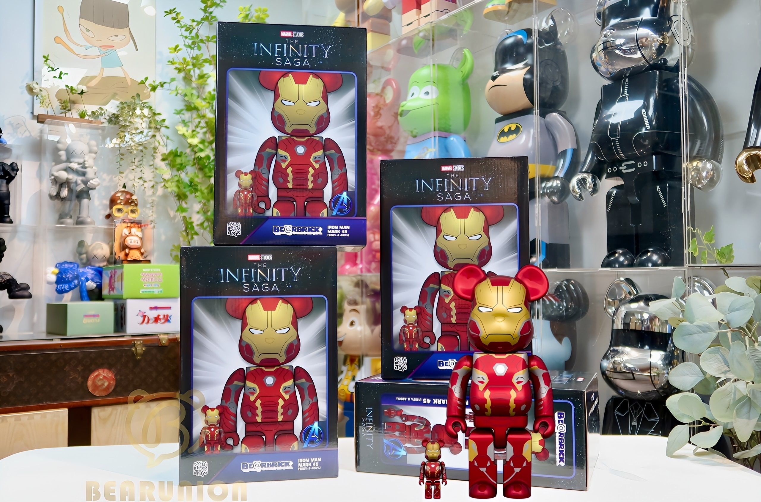 🥇現貨🥇Bearbrick 400% 100% IRON MAN MARK 45