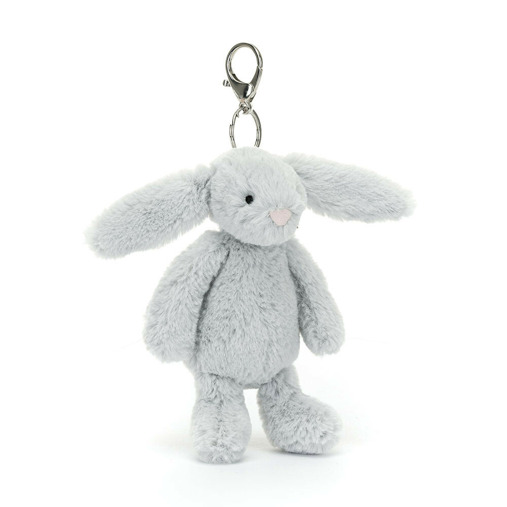 Jellycat Bashful Silver Bunny Bag Charm 雲灰銀兔吊飾/鑰匙圈