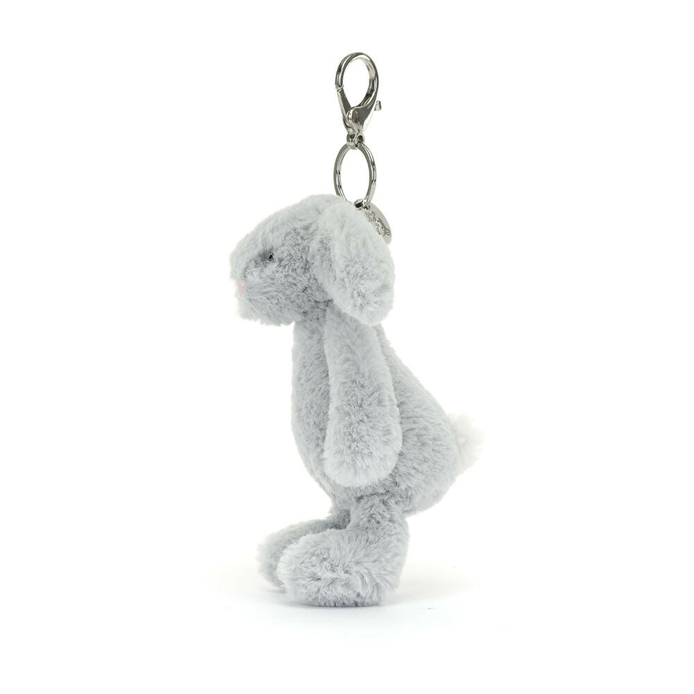 Jellycat Bashful Silver Bunny Bag Charm 雲灰銀兔吊飾/鑰匙圈