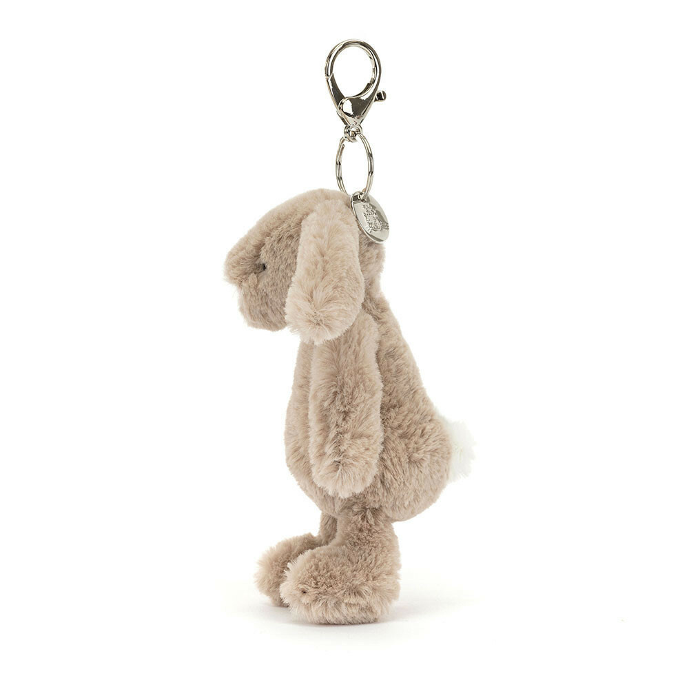 Jellycat Bashful Beige Bunny Bag Charm 拿鐵灰兔吊飾/鑰匙圈