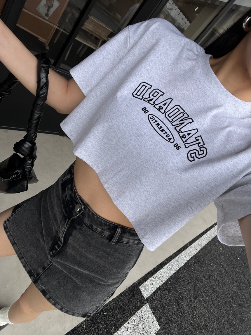 美式挺版寬版短上衣*4色