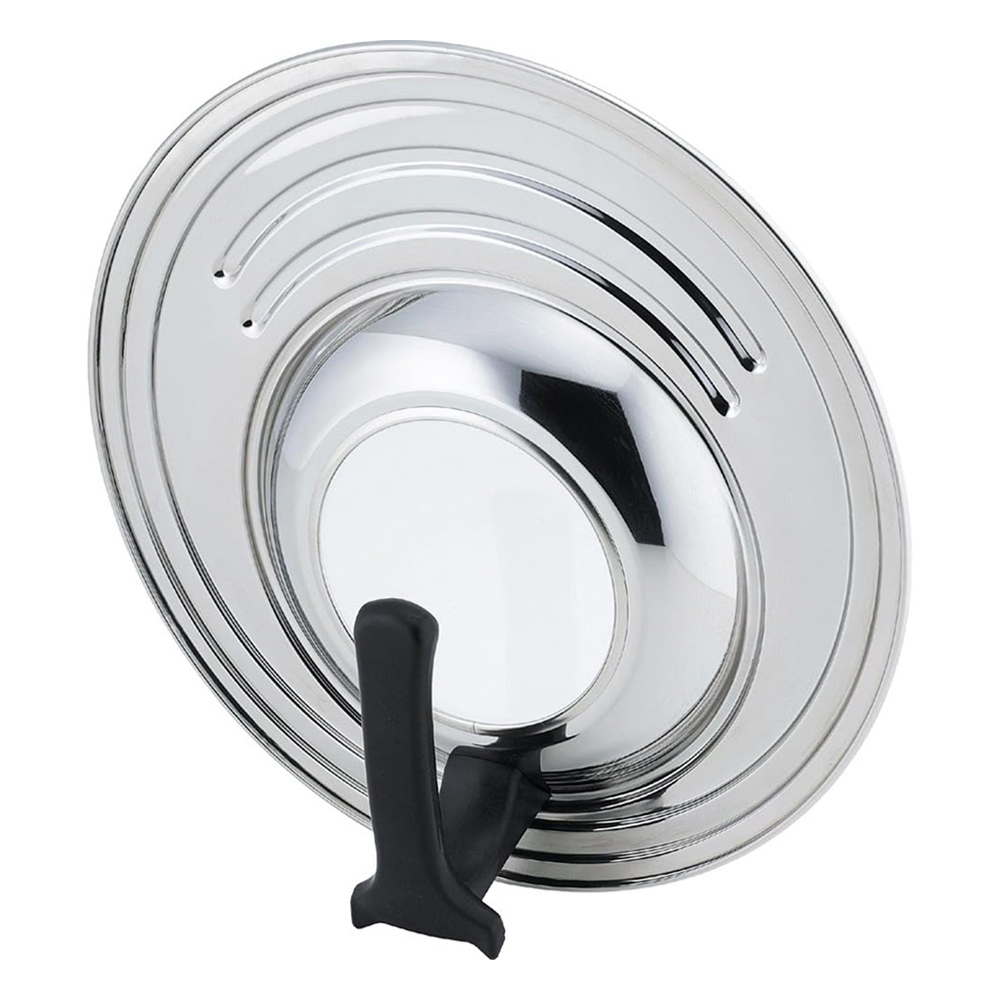 《下村企販》日本製可立式強化玻璃鍋蓋(適用直徑18~26cm鍋具)