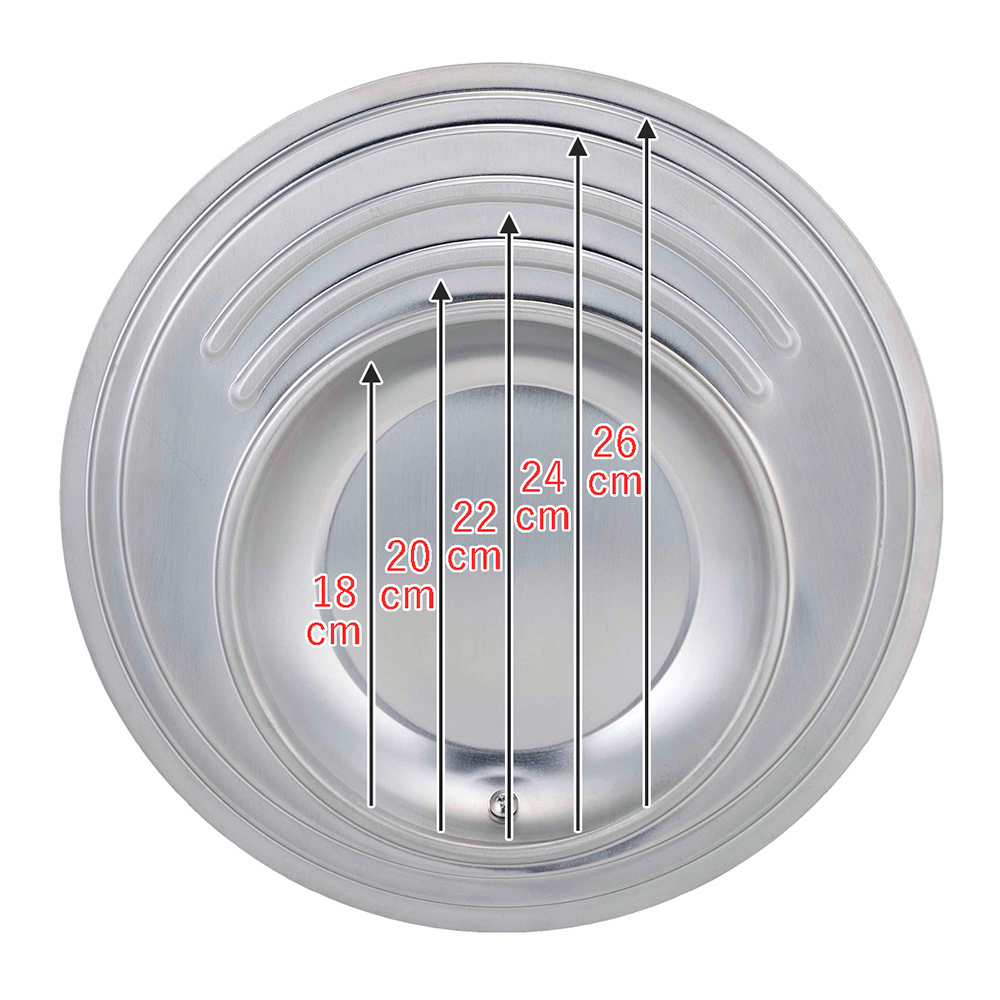 《下村企販》日本製可立式強化玻璃鍋蓋(適用直徑18~26cm鍋具)