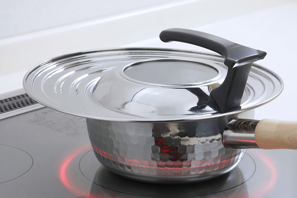 《下村企販》日本製可立式強化玻璃鍋蓋(適用直徑18~26cm鍋具)