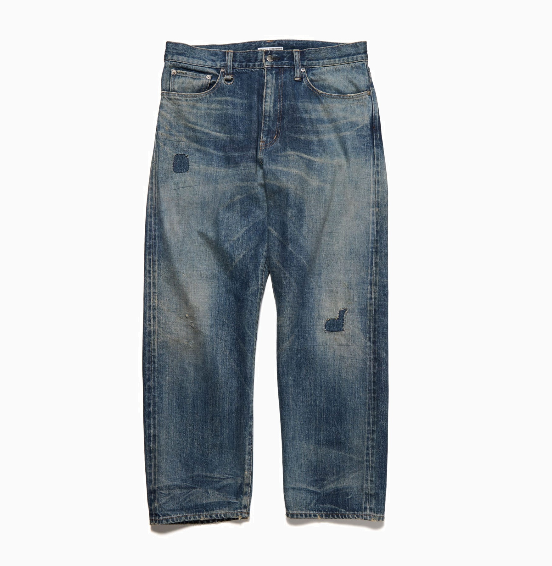 SOPH Uniform Experiment 2025 S/S DAMAGED REGULAR FIT JEANS - INIDGO PRE ORDER ITEM (預訂中)
