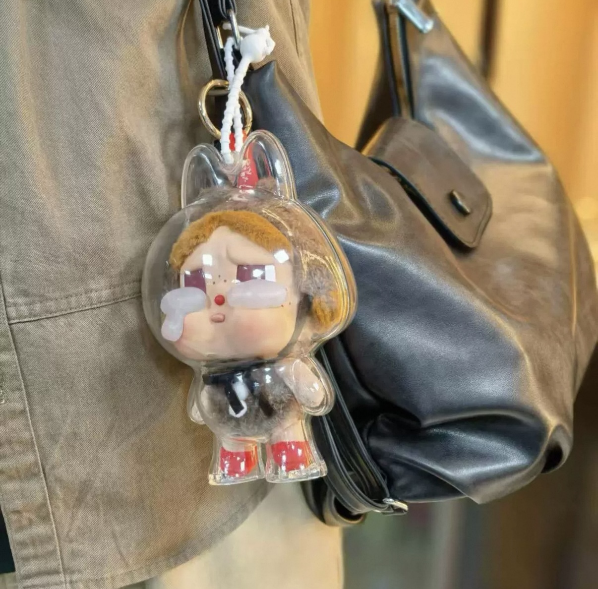 Crybaby 哭娃 糖膠毛絨吊飾 專用保護殼 保護套 全透明 防髒汙 防刮傷 眼淚工廠 (任買兩件711免運)/預購