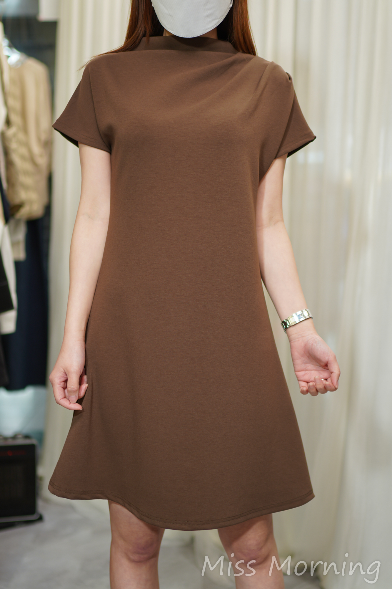 簡約彈彈連身裙(14450)