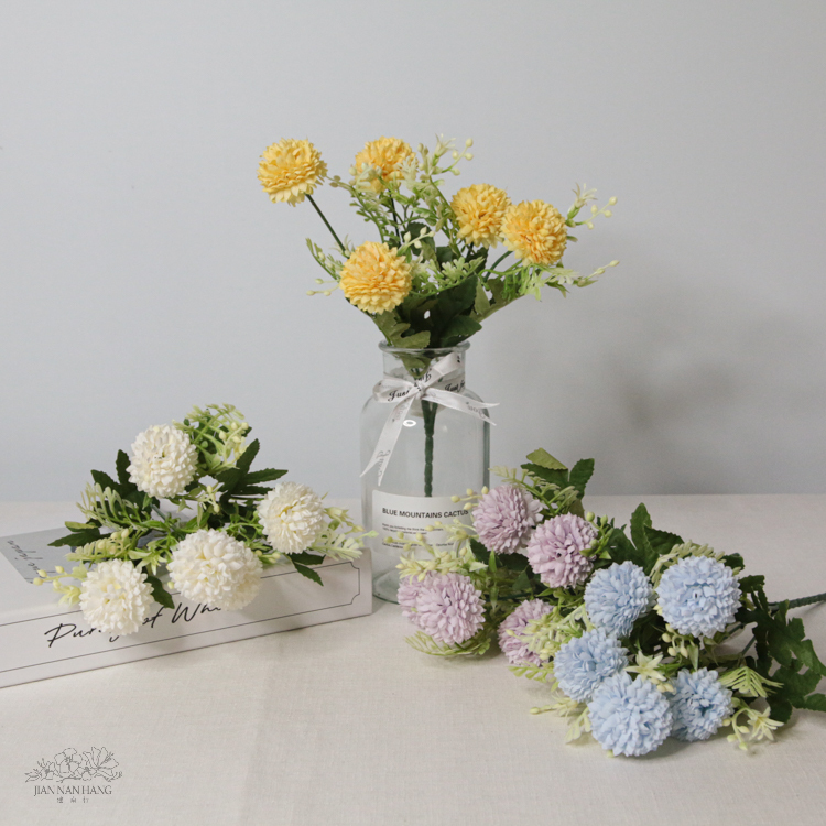 人造花 把束春球 4色