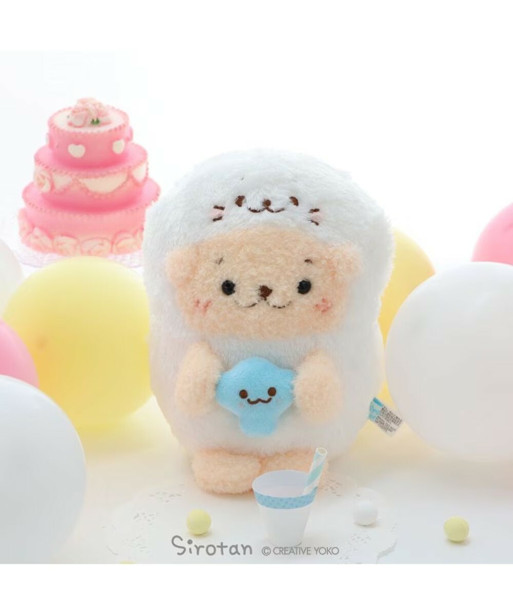 Sirotan 絨毛娃娃 小白變裝系列- Rakkoin玩偶 (16cm)、Rakkoin 珠鍊吊飾(8.5cm)