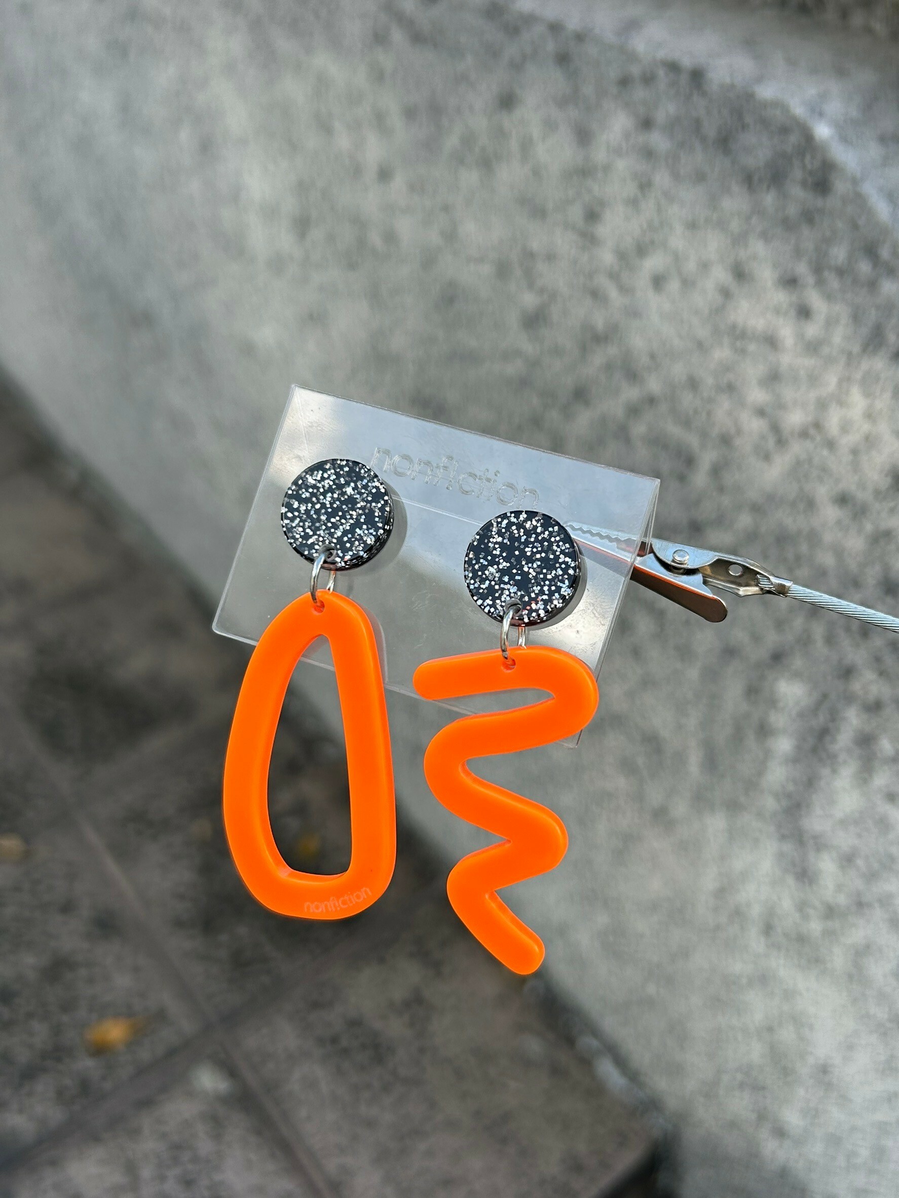 [nonf!ction] MARKER | 橘色 | 耳夾 | NO.2