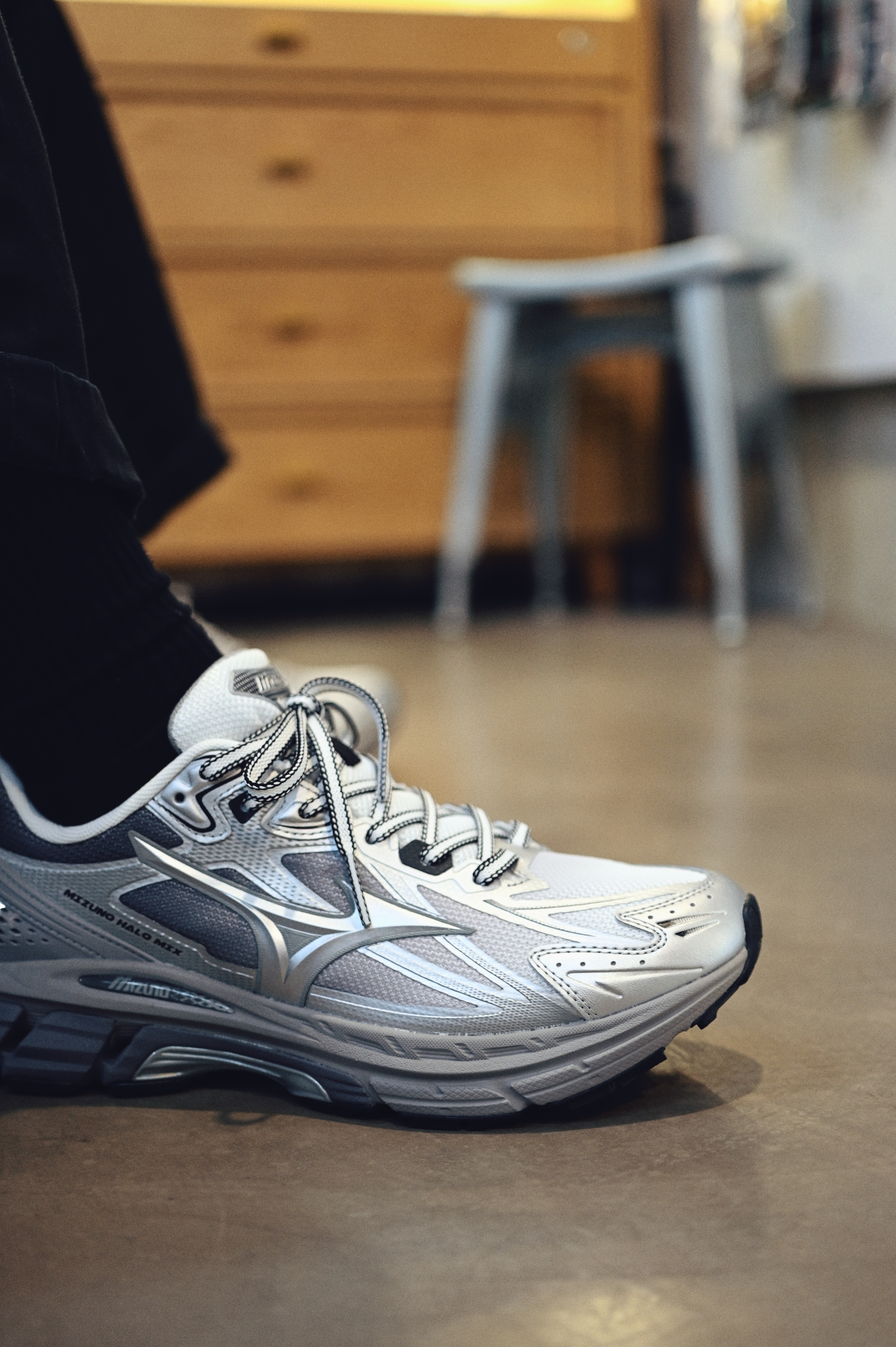 [預訂] Mizuno Halo Mix White Grey D1GH240817