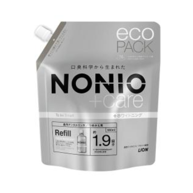 獅王NONIO無口氣美白漱口水(草本薄荷)補充裝 950ml 日本製 (Barcode: 4903301332732)