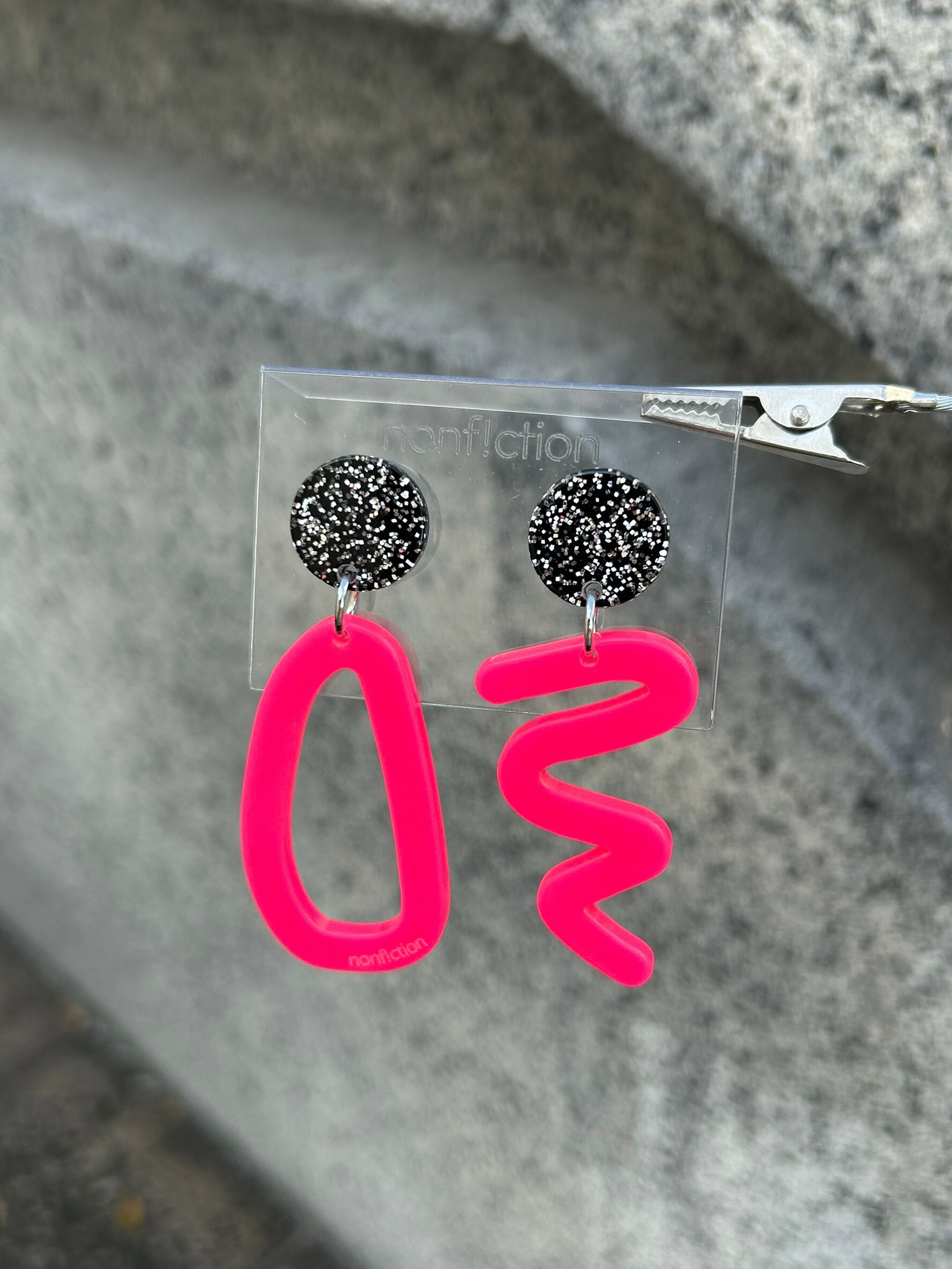 [nonf!ction] MARKER | 粉色 | 耳夾 | NO.4