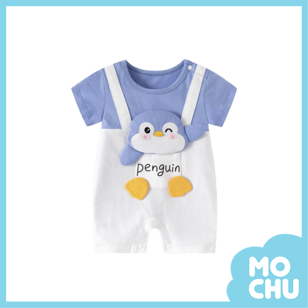 背帶企鵝短袖連身衣