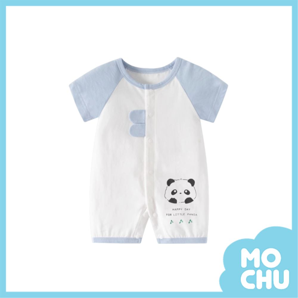 迷你小熊貓短袖連身衣