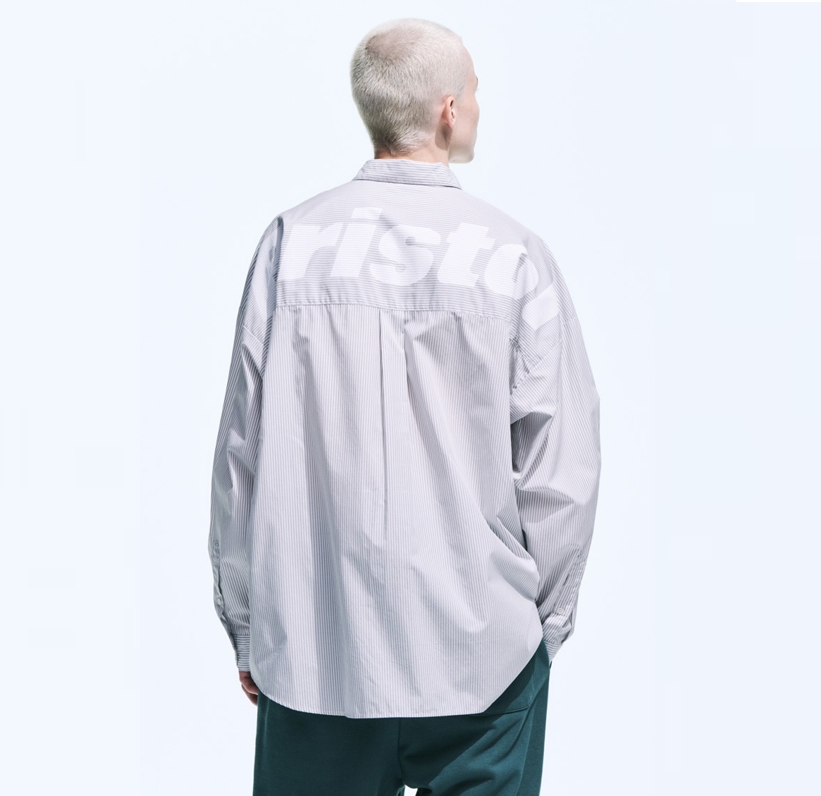 SOPHNET FCRB 2025 S/S BIG LOGO L/S BAGGY SHRIPE SHIRT - PRE ORDER ITEM (預訂中)