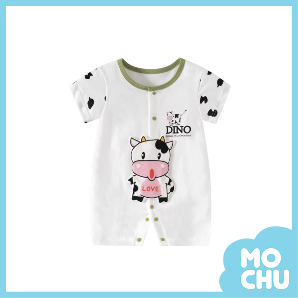 小奶牛短袖連身衣