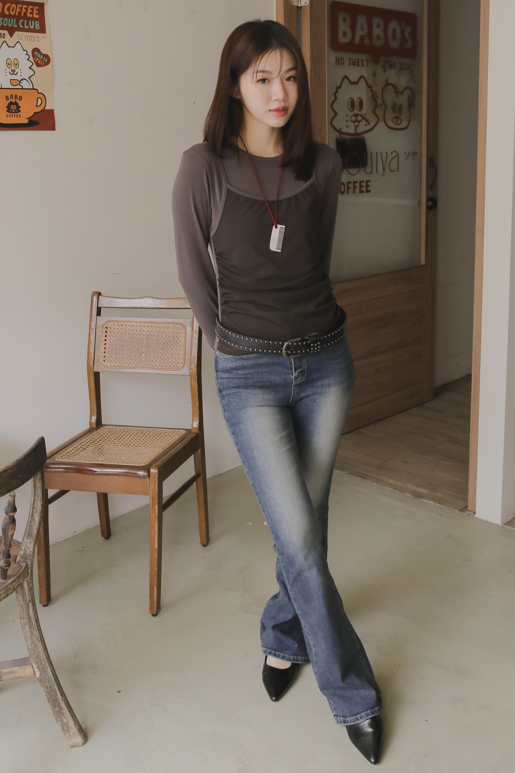 Teen Wash Denim Bootcut #牛仔褲