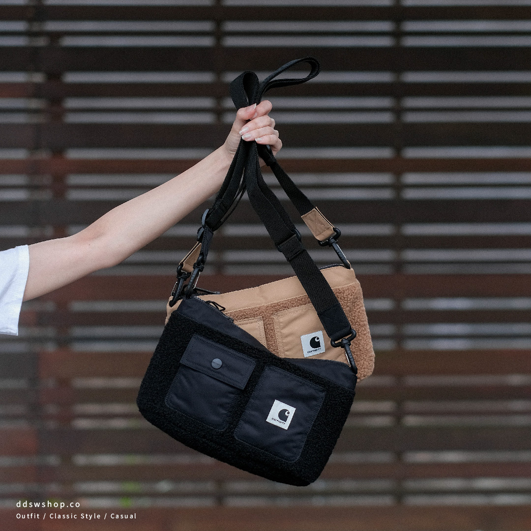 "現貨" Carhartt Work In Progress Beige Orla Strap Bag 抓毛絨多口袋機能側背包