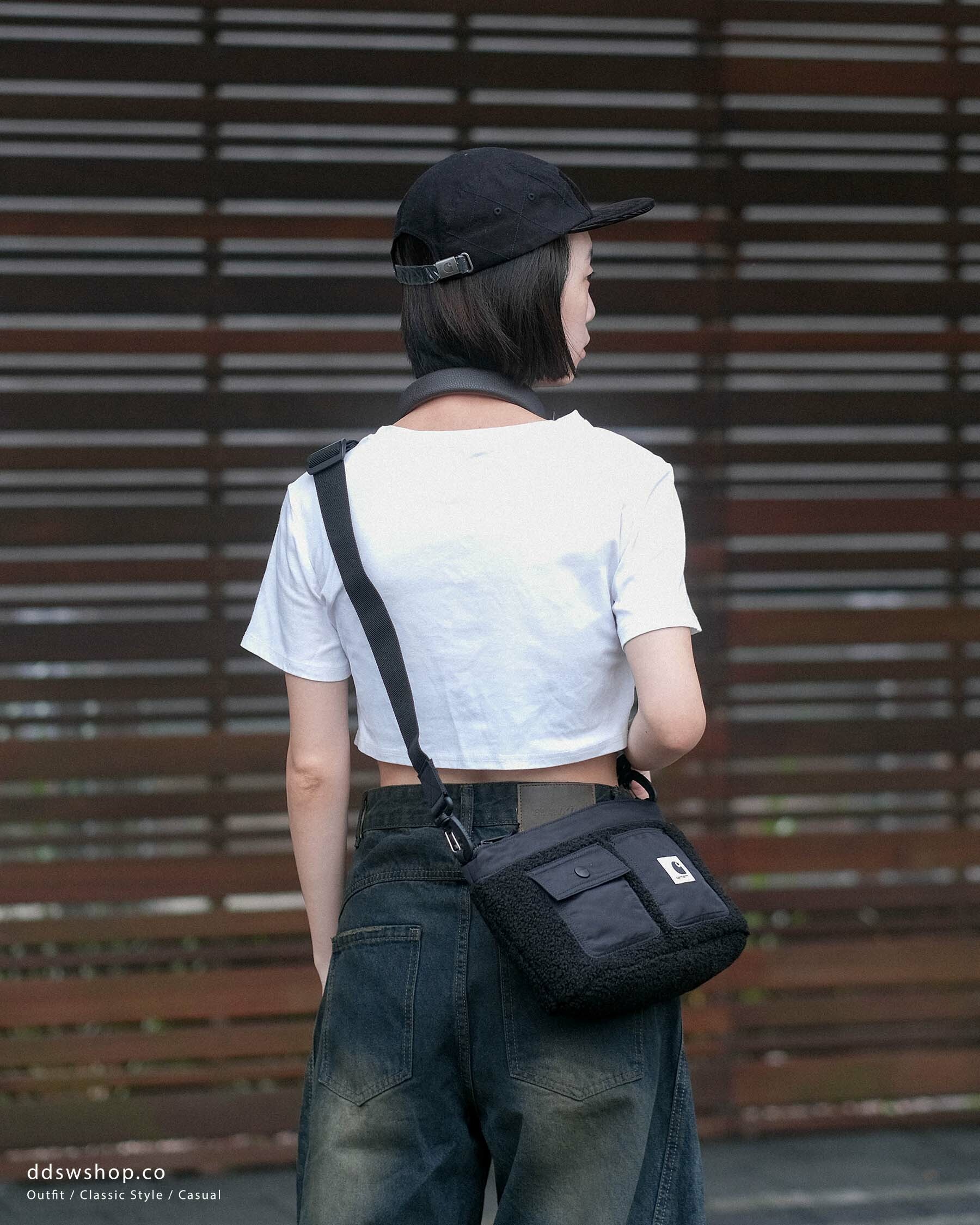 "現貨" Carhartt Work In Progress Beige Orla Strap Bag 抓毛絨多口袋機能側背包