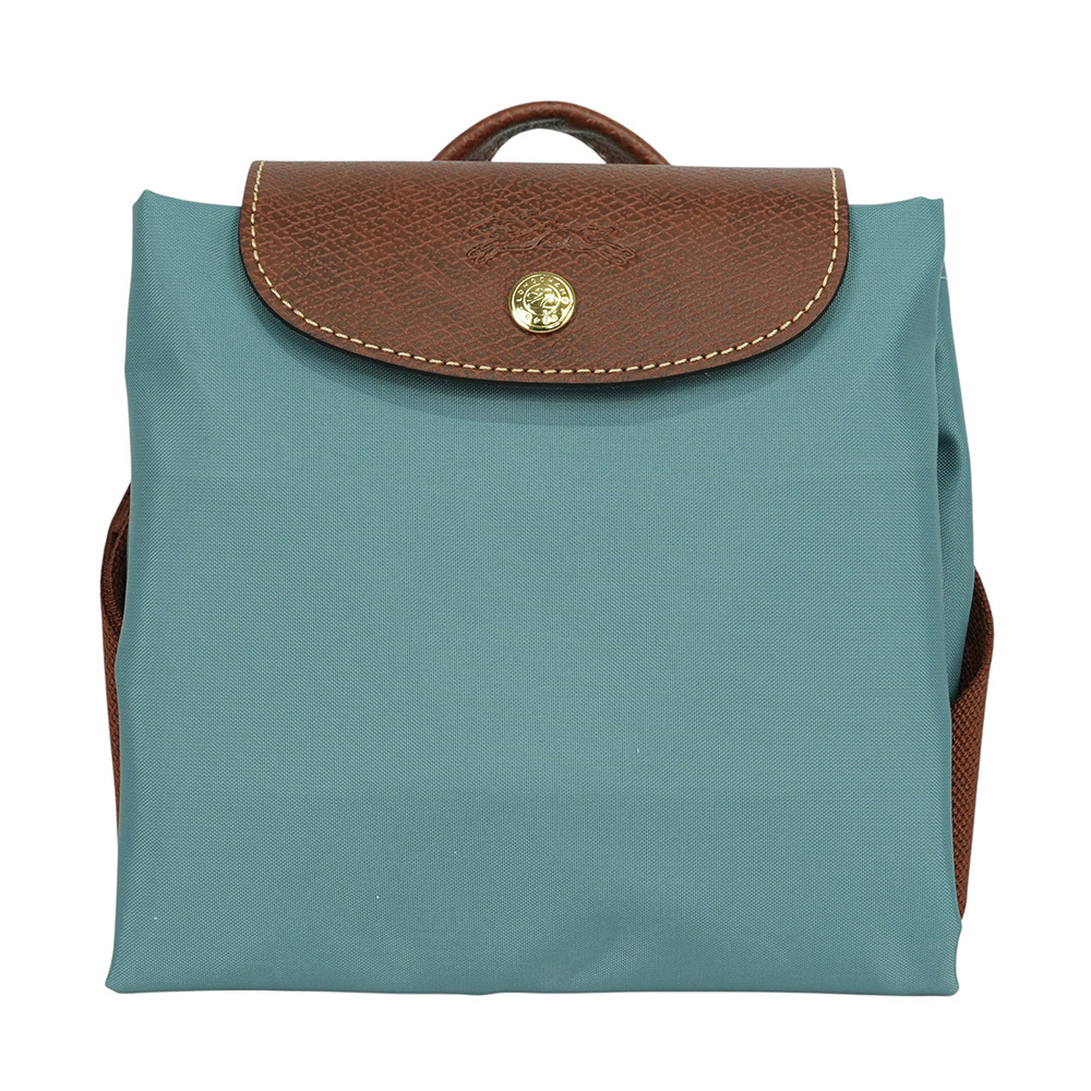 【LONGCHAMP】Le Pliage Original M 再生帆布中型折疊後背包(尤加利色)10284 089 P93