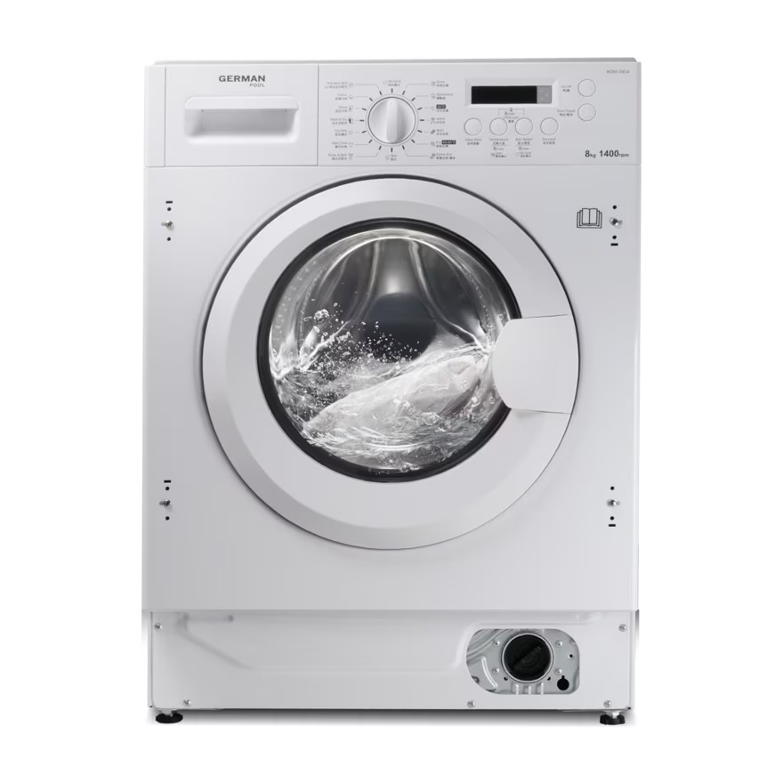 德國寶 German Pool    WDM-3814‧8/6kg/1400轉‧變頻2合1嵌入式洗衣乾衣機-香港行貨,原廠1年全機保養‧